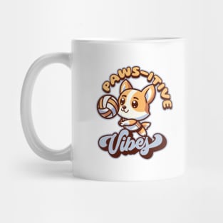 Volleyball Corgi | Paws-itive Vibes Mug